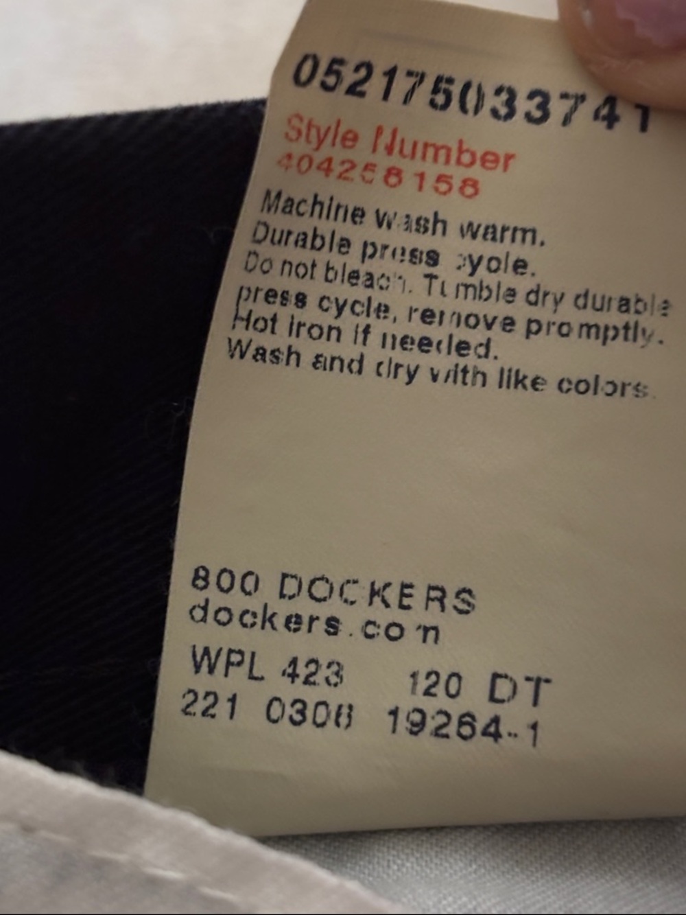 Dockers Men's black Dress Pants - Picture 6 of 10